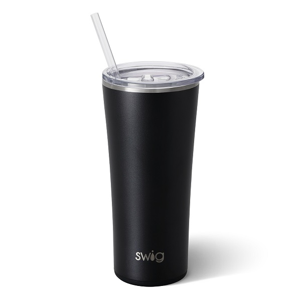 Matte Black Tumbler-22 ounce size which can be personalized with a name or monogram